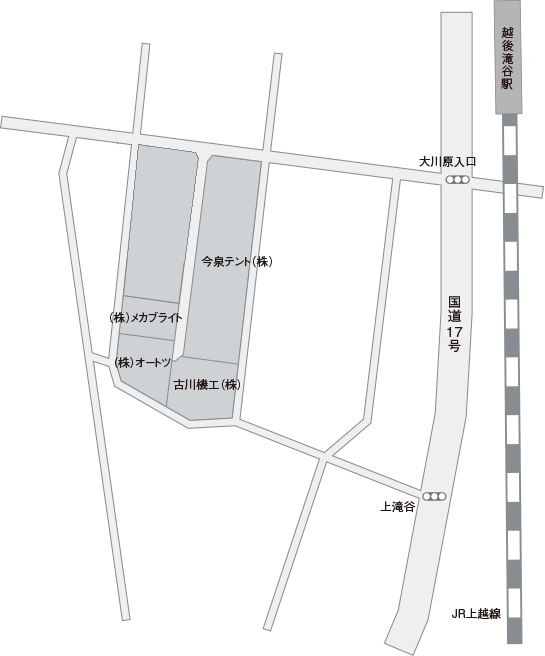 滝谷工業団地地図